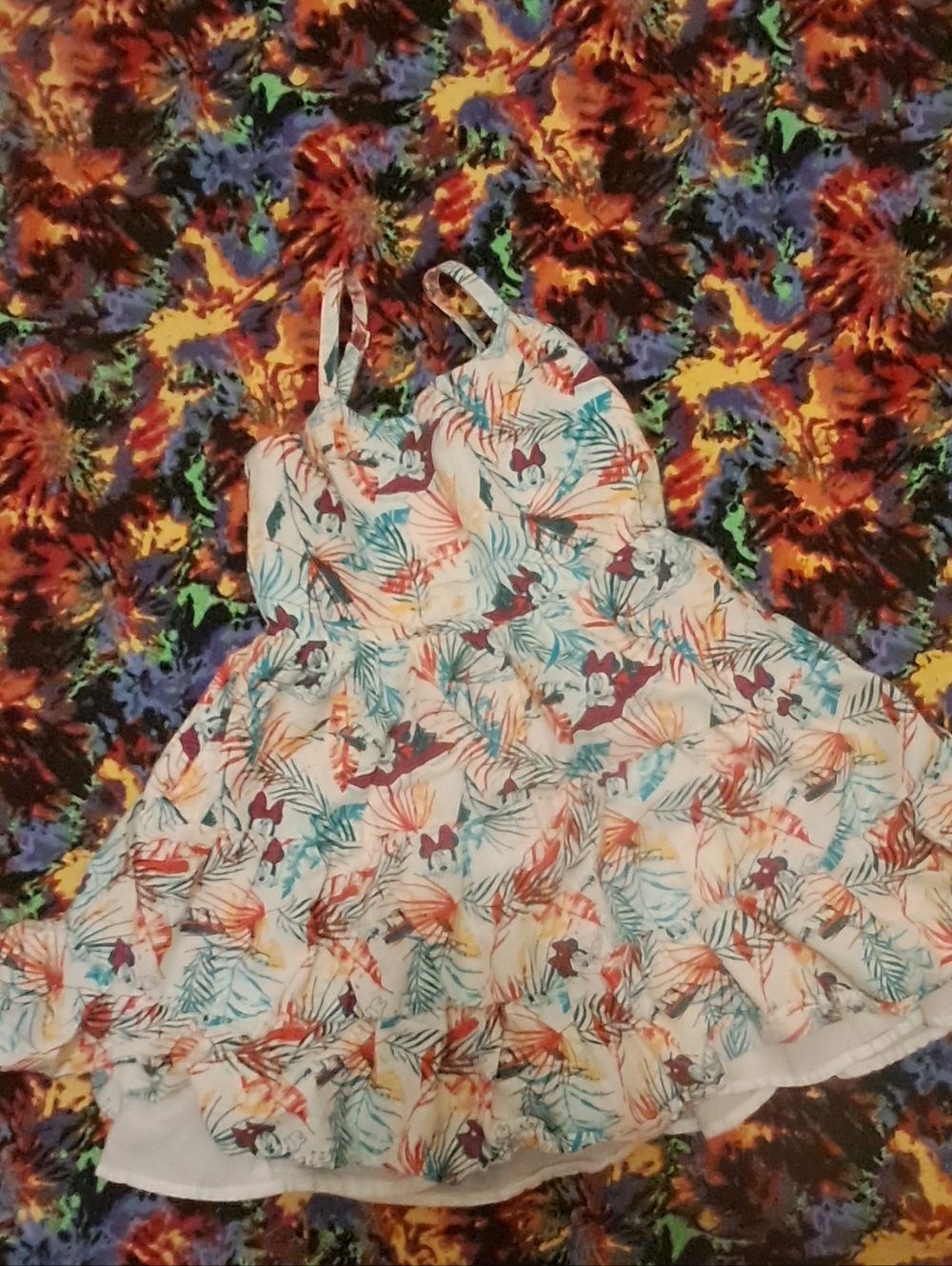 Little Girls Minnie Mouse Tropical Dress